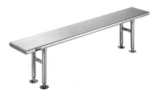 solid gowning bench gowning bench with standard undershelf (shown with optional additional shelf and dividers) wire gowning bench