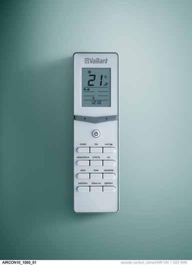 Simple to use multi-function infra red remote control is standard across the range and offers remote setting of: Temperature and operating mode Fan speed Louvre position Timer and sleep function Air