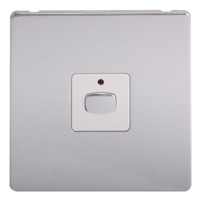 All switches are available in White, Polished Chrome, Brushed Steel and Black Nickel.
