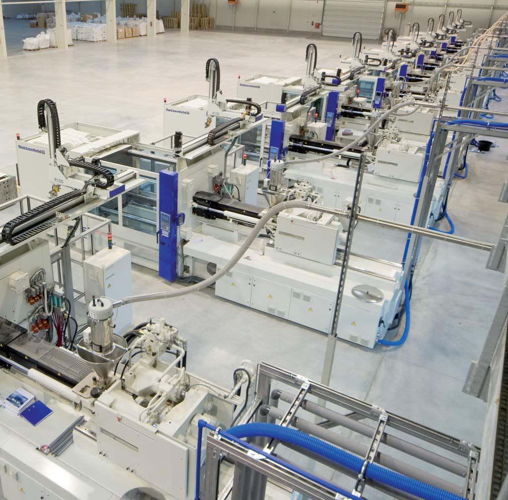 Centralized Feeding Systems-Applications Centralised feeding systems are particularly suitable to convey automatically polymers into IMM, especially when the feeding distance from storage station to