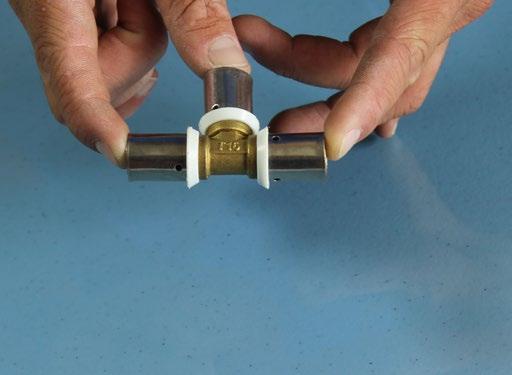 Brass Fittings and Valves Multi-Flex Composite Pipe has a polyethylene pad on the bottom of every