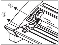 6. Features Guide Power Switch 1 Located on the rear of the machine. I (on) 0 (off). (Fig. 2) Cross Cutter 2 Used to cut off the laminated web. (Fig. 2) Feed Guide 3 The feed guide permits alignment of the item(s) to be laminated.