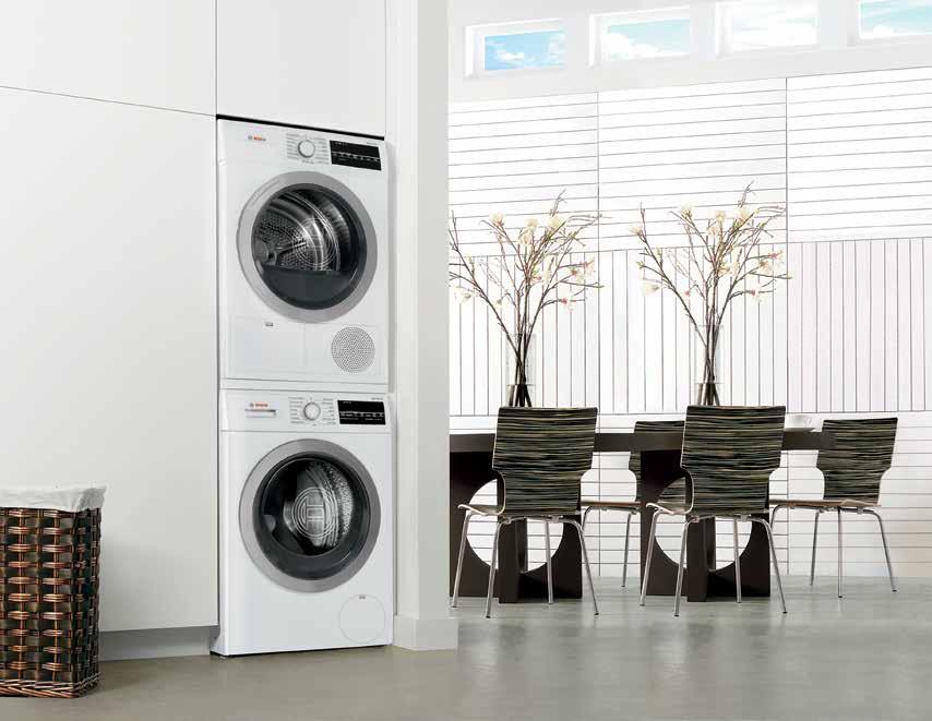 24" Laundry Commitment to Quality. That s the thinking behind Bosch s German-engineered compact washer and dryer.