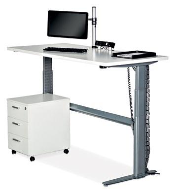 SIT-STAND Benefits of height adjustable work surfaces and alternating between sitting and standing at work include: Significant
