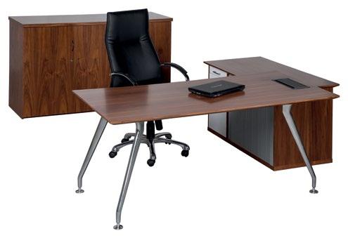 LOGUS Logus Workstation Walnut Veneer Inspired in an architectural vision of the