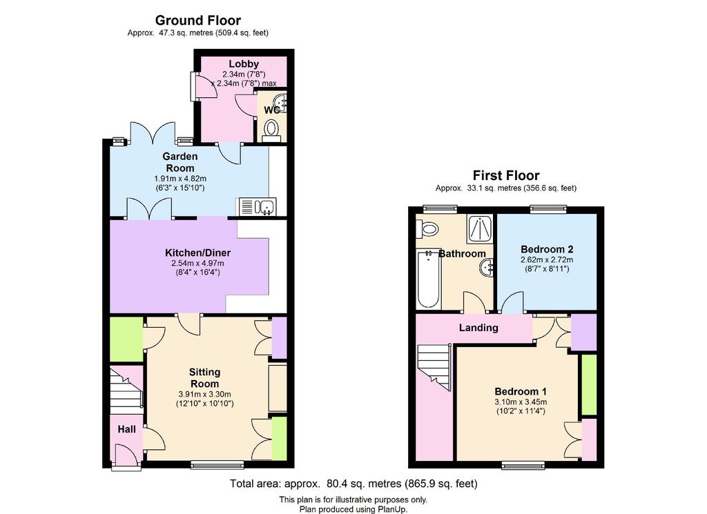 Floor Plan This plan is for illustrative purposes only Chartered Surveyors, Estate Agents, Letting Agents & Auctioneers 60-64 Market Place, Market Weighton, York, YO43 3AL 01430 874000 01430 872605
