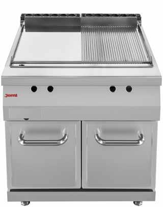Fry Top Cooking surfaces of great thickness and with a perfect homogeneity of