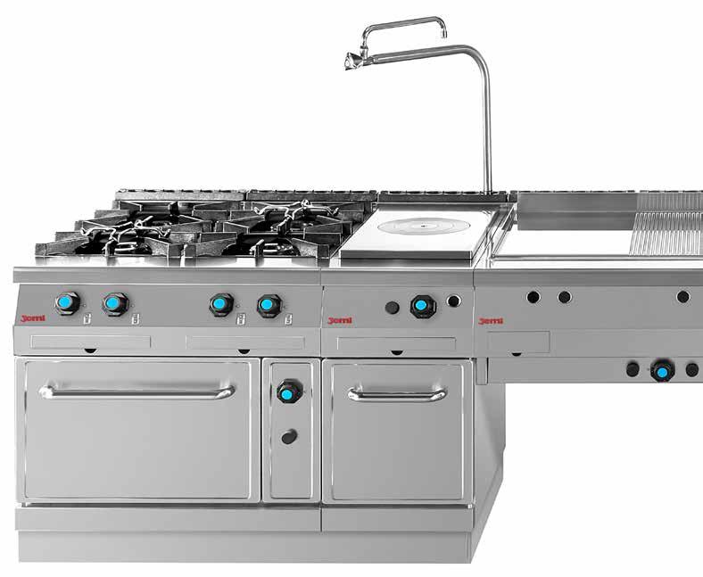 Modular Cookers Robustez A range of cookers with infinite possibilities and combinations, capable of satisfying the needs of compact professional kitchens in small spaces, to large format