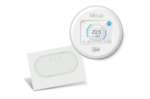 Wireless Radio Frequency (RF) digital timer and room thermostat providing heating control. 7 day, plain text operating and diagnostics display. Automatic summer/winter time update. Part No.