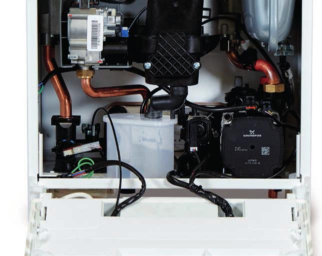 Siting a Logic+ boiler is quick and simple thanks to a telescopic flue, fast fix flue turret connections and zero compartment ventilation, which allows neat installation into a standard kitchen