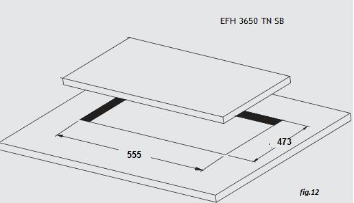Fig.11 (for 30 mm or 40 mm thick work top).