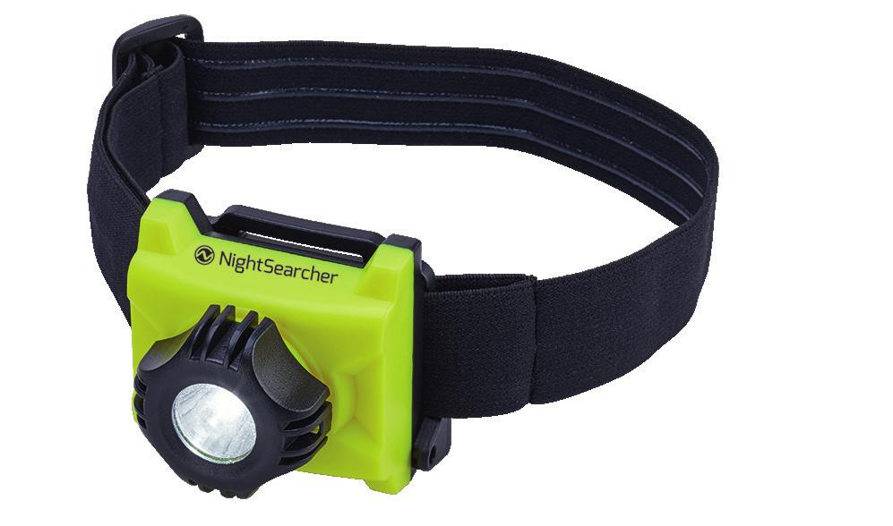 twist on/off bezel switch while wearing fire gloves Gas pressure release valve Key features: Intrinsically safe LED head torch