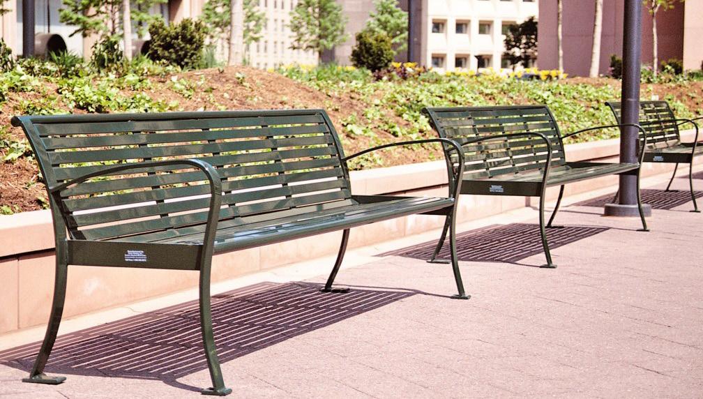 Benches, Bike Racks & Waste Receptacles Design Intent: 1. Streetscape amenities are intended to consist of benches, street lights, bike racks, bus shelters, trash receptacles and similar furnishings.