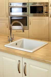 The range features six products which can be either inset into a worktop or undermounted