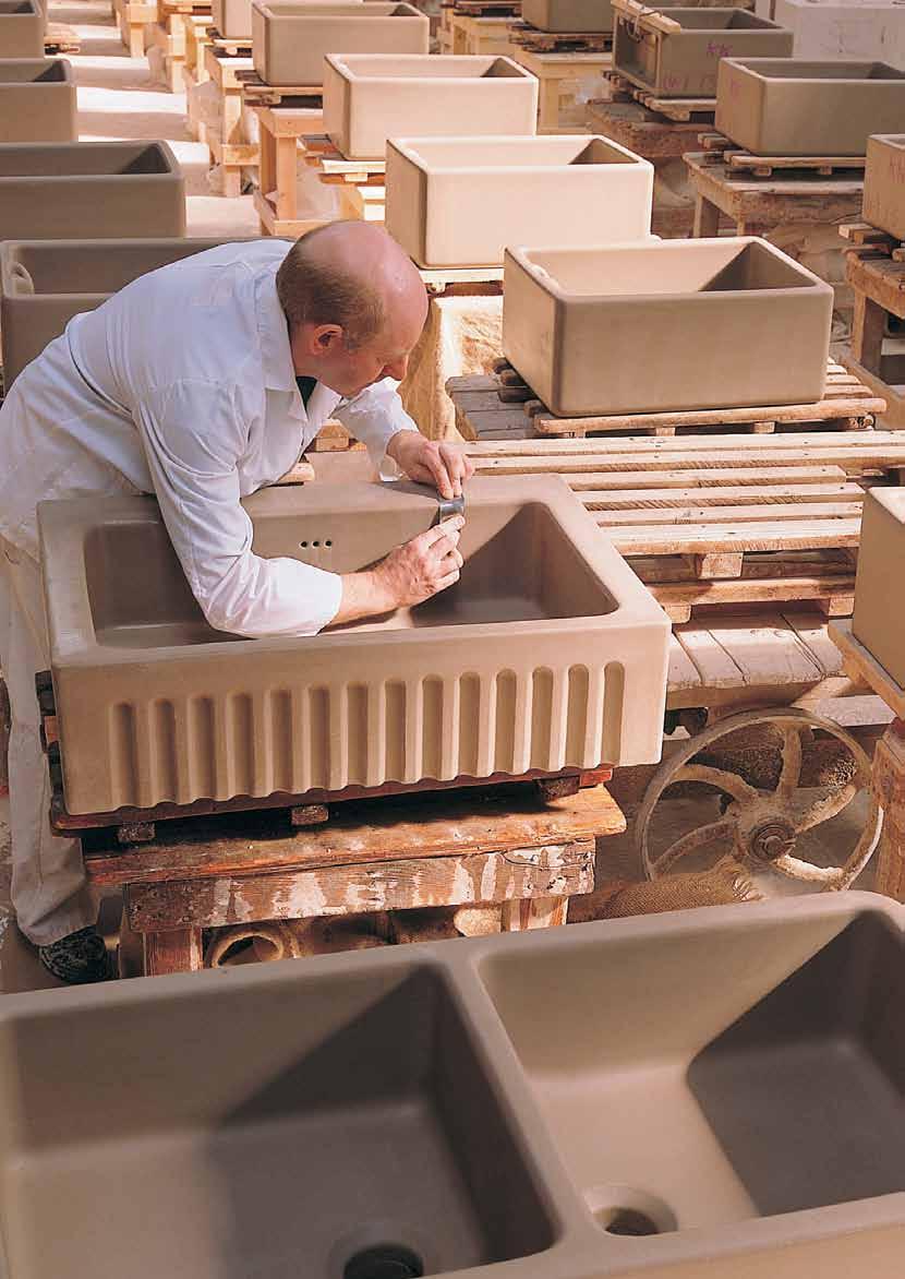 Traditional Craftsmanship for over 100 years Shaws have been manufacturing fireclay sinks for over 100 years, using time honoured traditional methods and materials.