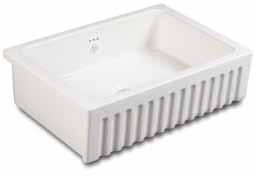 10 SHAWS Original Collection 11 EGERTON Features include: Double bowl sink with offset dividing wall.