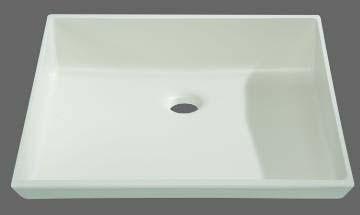 BATHROOM BOWLS (basins) SQUARE e.g.: GC-RQ-400 bathroom bowls 88 incl. rubber seal sleeve, balancer ring and overflow set.