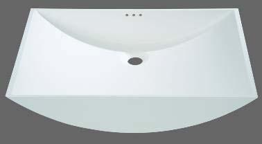 BATHROOM BOWLS (basins) WAVE Beispiel: GC-W-600 560 119 119 bathroom bowls incl. rubber seal sleeve, balancer ring and overflow set.