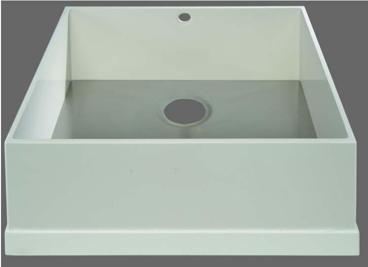KITCHEN BOWLS (sinks) STAINLESS-STEEL BOTTOM SQUARE BOWLS e.g.: GC-KE-480 GetaCore kitchen bowls incl.