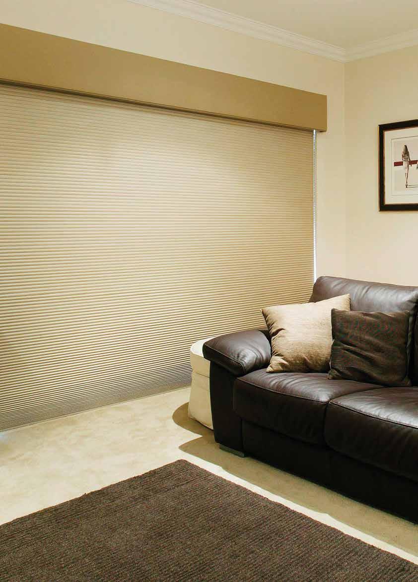 Soft in appearance with a small stack, cellular blinds also give you