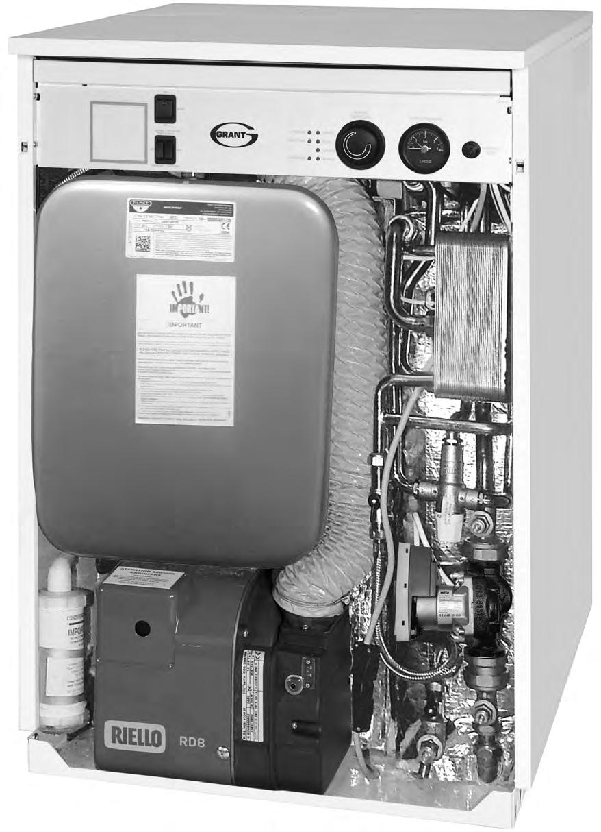 Control panel Expansion vessel Plug-in two-channel programmer - allows separate timed control of the on/off times for both central heating and hot water.