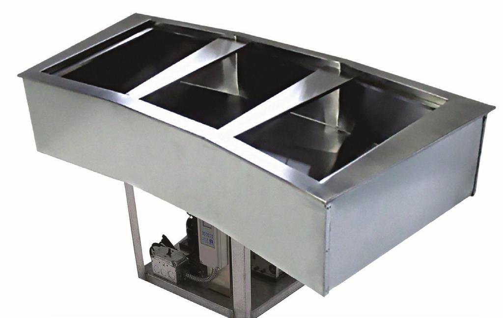 Recessed Ledge for Pan Support & Colder, Fresher Products One-Piece Stainless Steel Top Flange Stainless Steel Interior with Coved Corners 1 Drain for Ease of Cleaning Fully-Insulated CFC-Free