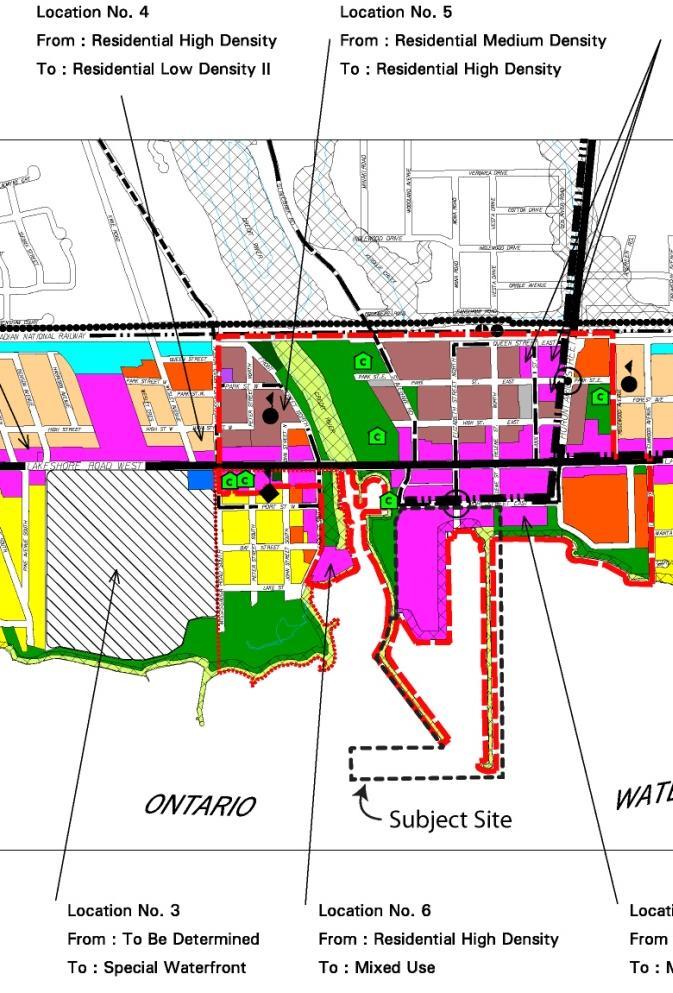 Draft Port Credit Local Area Plan The draft LAP establishes a vision for Port Credit as an urban waterfront village with: a mix of land uses a variety of densities compact pedestrian and cycling