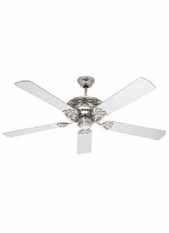 Size 132cm/52inch -3 speed reversible blade ceiling fan -Fan
