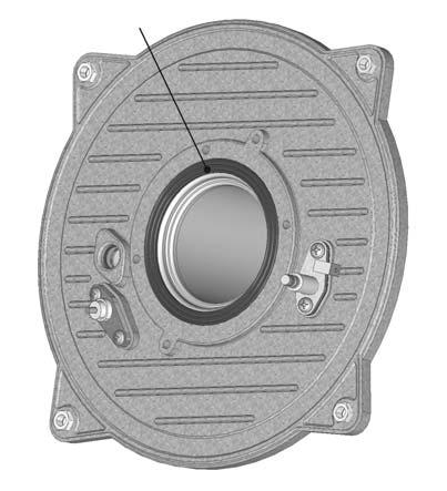 e) Fit replacement burner, taking care not to damage the insulation, and ensure burner is correctly located by lining up the locating tab. f) Fit new gasket; refer to Figure 43.
