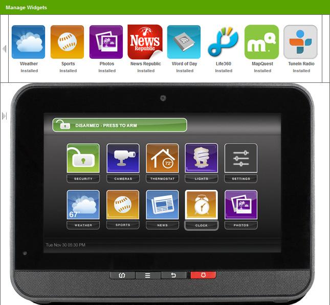 Touchscreen App Management From the Subscriber Portal, you can manage the Touchscreen apps. Go to the Subscriber Portal toolbar, and click Apps.