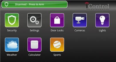 The current state of your door locks is displayed on the Home screen.