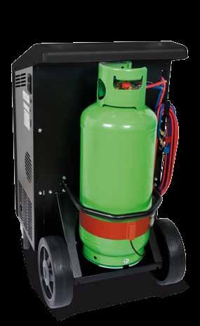 22 Fully automatic station for recovering, recycling, and recharging R134a refrigerant, for use with buses and industrial vehicles.