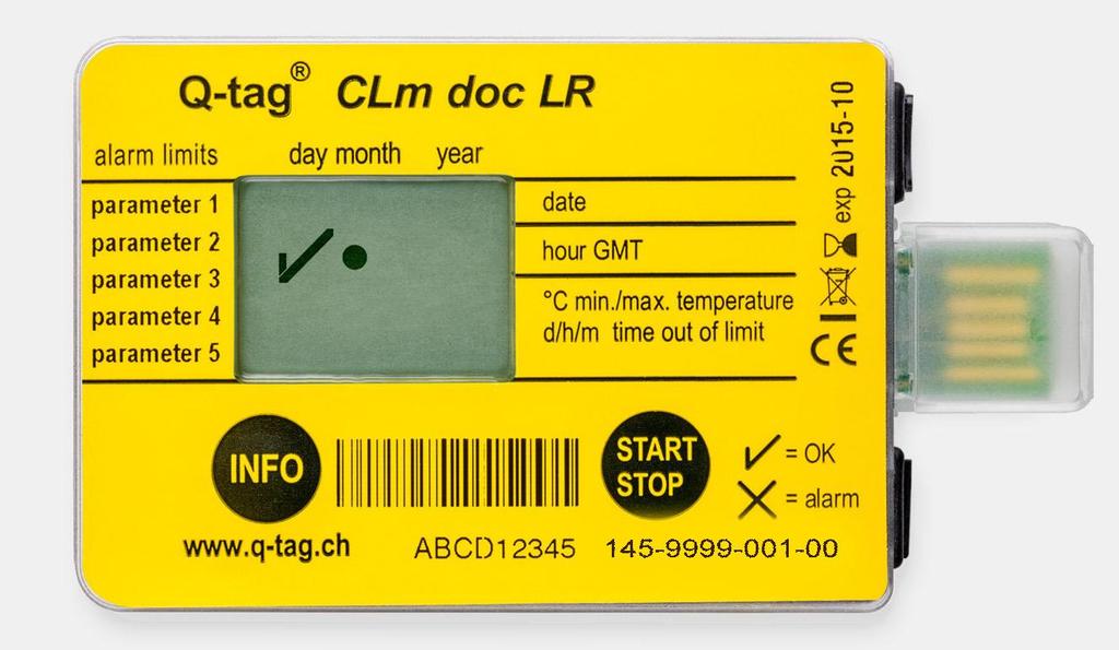 VFC Mass Vaccination Clinics CLm doc LR = Reusable data logger Easy to monitor: OK = Not OK = X One