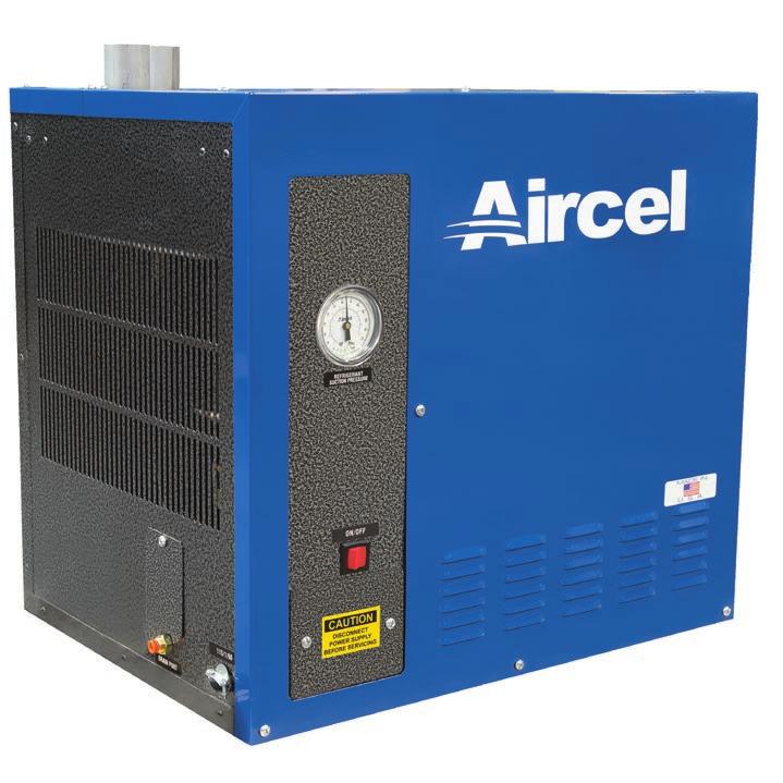 DHT Series High Inlet Temperature Refrigerated Air Dryer 20-125 scfm The Aircel DHT Series (20-125 scfm) high inlet temperature refrigerated air dryers are designed for air-cooled, reciprocating type