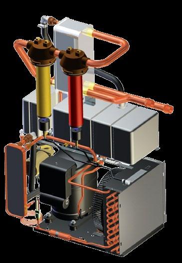 A circulation pump continuously moves the thermal medium throughout the circuit.