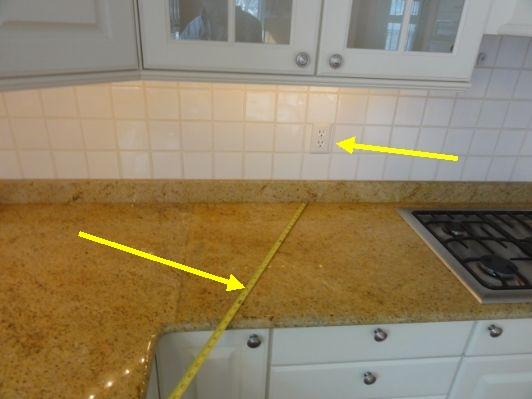 Non-GFCI protected outlet within six feet of sink 8. Kitchen lighting No concerns observed on day of inspection. 9.