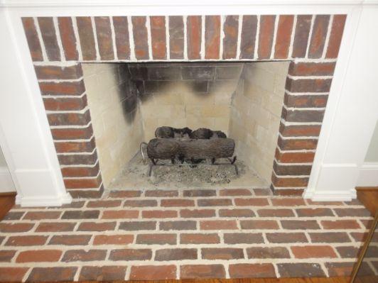 The gas-fired fireplace in the den had an operable damper.