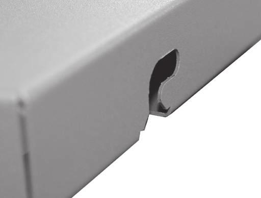 Fit the top infill panel by engaging the cut outs with the location pins and slide forward ensuring a neat flush finish.