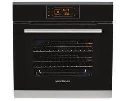 Steel A Energy Rating SINGLE PYROLYTIC OVEN Multifunction Oven 56 Litre Capacity Pyrolytic Cleaning 8 Programmes Digital Clock & Easy