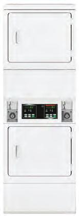 Get twice the drying capacity in the compact floor space of a single dryer with Speed Queen stack dryers.
