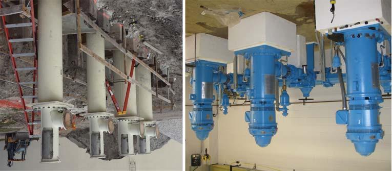 pump station for delivery of potable water to the distribution system. For this application, the two most common types of pumps are horizontal split case (HSC) pumps and vertical turbine (VT) pumps.