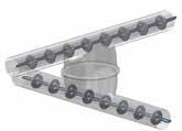 For that reason we use bar chains or conveyor ropes for batch conveying. Due to their construction these chains and ropes cause no significant loss by entrainment.