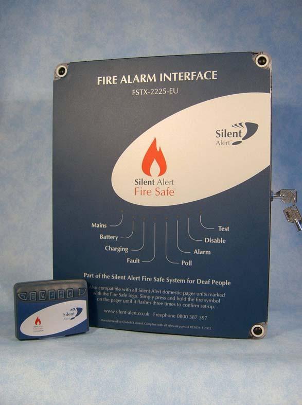 1 New Silent Alert Fire Safe System TECHNICAL MANUAL This manual covers the FSTX-2225-EU - Fire Alarm Interface PG3A-2204-EU - Pager Unit - Fire Safe Compatible FSCH-2226-IN - Fire Safe