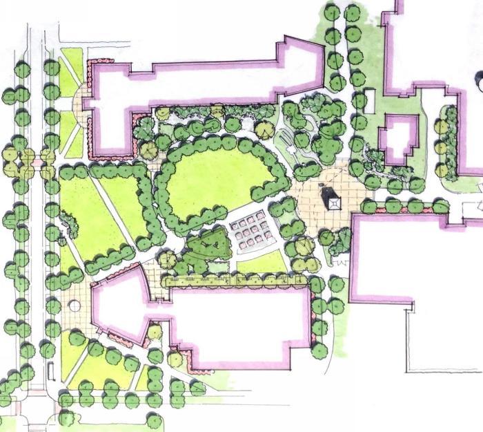 Anspach Quad (The Learning Commons) Design Variety of Open Space Defined Entries Iconic Features