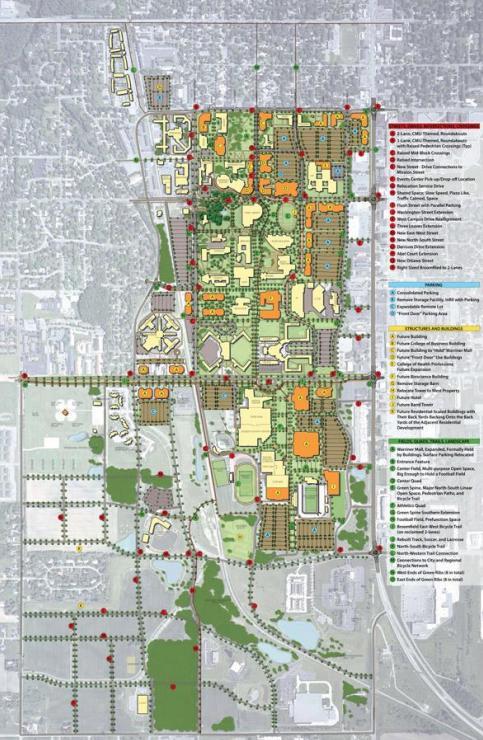 Bioscience Placement Residences Placement Mission Street Connection Campus Master Plan 2013 to 2133