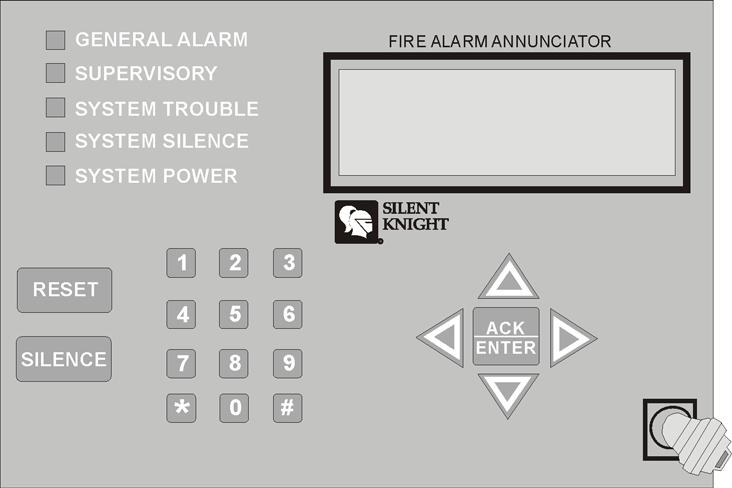 Control Panel Installation 4.5 5860 Remote Annunciator Installation The optional Model 5860 Remote Annunciator, shown in Figure 4-8, performs the same functions as the on-board annunciator.