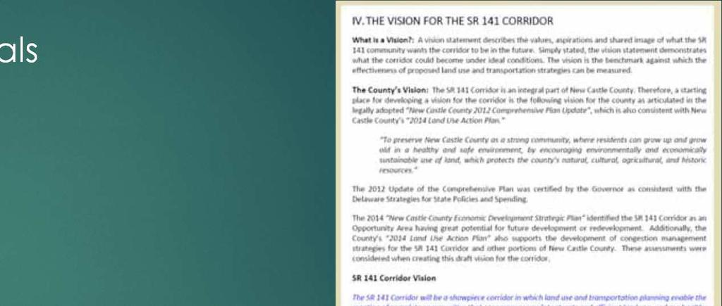 5/25/16 Information Session To Develop Long Term Vision & Goals Specific to the SR 141 Corridor
