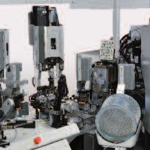 The machine layout accommodates up to six processing stations.