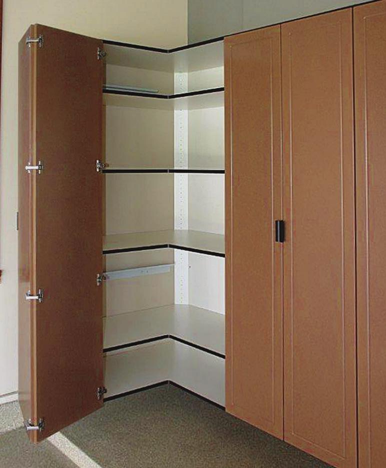We offer storage cabinets in a wide variety of widths, heights and depths to fit virtually any space, even wall-to-wall or floor-to-ceiling coverage.