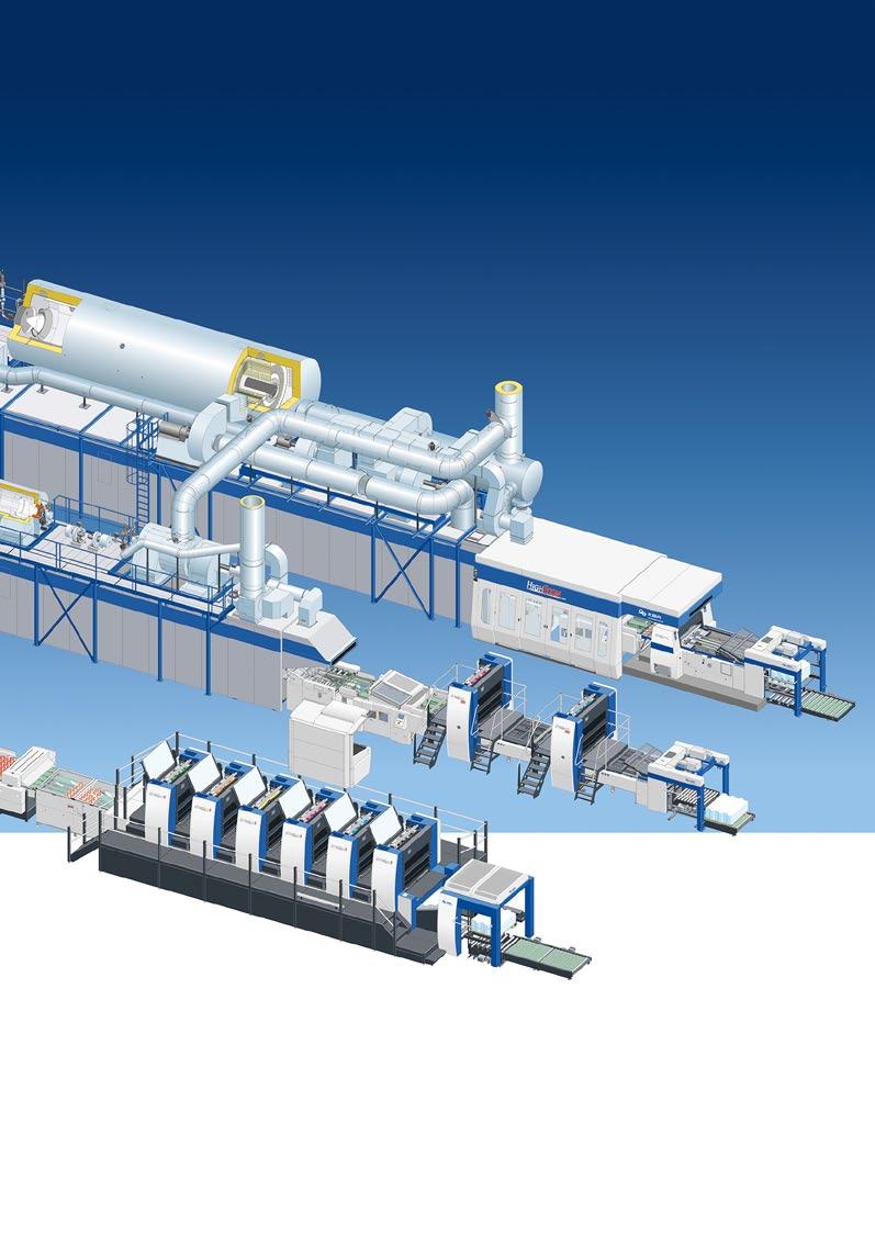 Flow out conveyor UV backside dryer MetalCoat SMS Sheet Management System UV precoat SMS Sheet Management System Mailänder 280 Feeder type 780 A A Coating line with HighEcon drying oven and